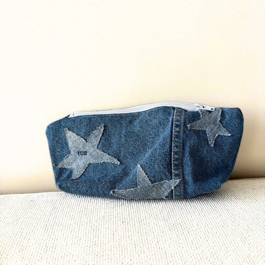 Denim pencil case